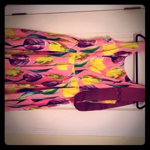 Floral Print Swing Dress